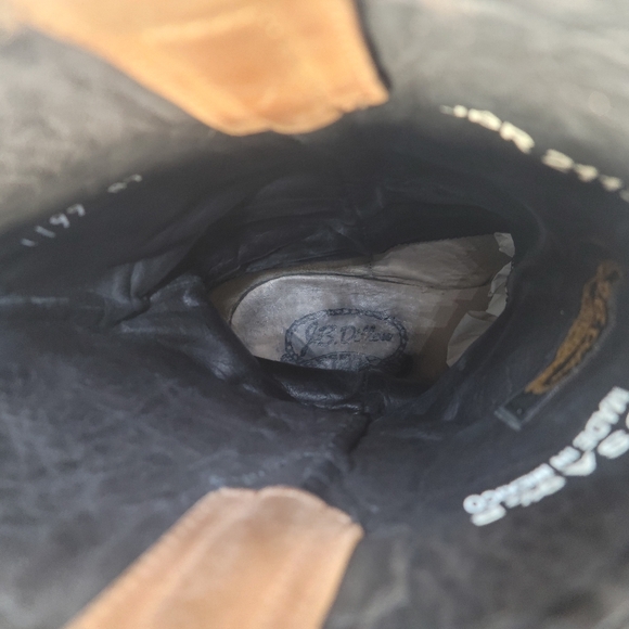 JB Dillon Reserve Patriot Tan Leather Western Boots Size 9 1/2 B - Picture 7 of 11